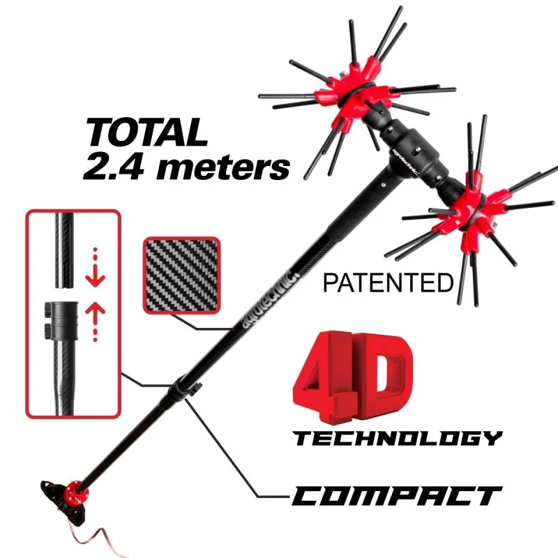 ΕΛΑΙΟΡΑΒΔΙΣΤΙΚΟ x.Quattro CF Compact (12V-18VDC | 2,4m Carbon Διαιρούμενο / 2.85kg) AGROTECHNIC