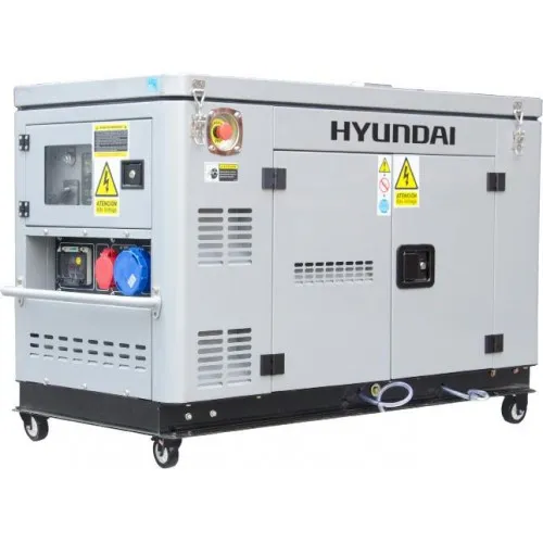 Η/Ζ ΓΕΝΝΗΤΡΙΑ HYUNDAI DHY12000XSE-T (Πετρελαίου 794cc / 12.5kVa 220V+380V) Υδρόψυκτη, Αθόρυβη, με Μίζα, FullPower (40C26)