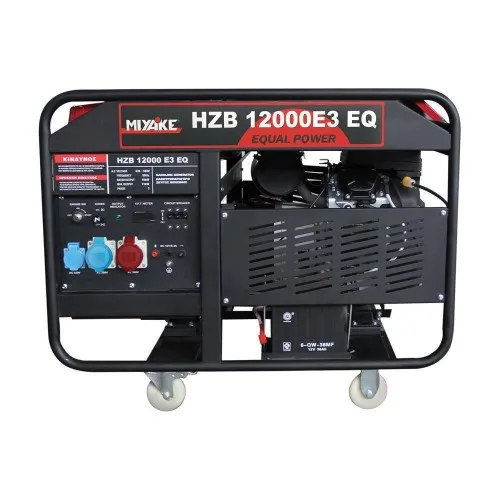 Η/Ζ ΓΕΝΝΗΤΡΙΑ MIYAKE HZB 1200 E3 EQ (Βενζίνης 22.0hp / 12.0kVA 220V+380V) με ΜΙΖΑ, FullPower