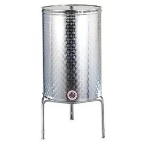 ΔΟΧΕΙΟ ΕΛΑΙΟΛΑΔΟΥ SANSONE ΚΩΝΙΚΟ 500LT INOX (ΜΕ Προέκταση, Διπλή Κάνουλα και Βάση INOX ΒΤ)